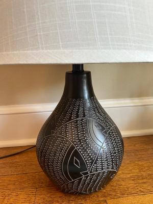 Carved Table Lamp