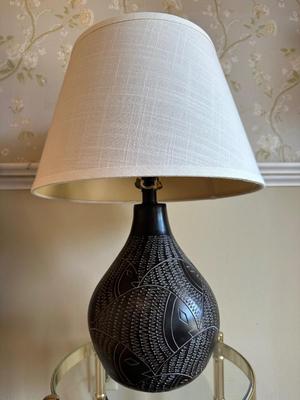 Carved Table Lamp