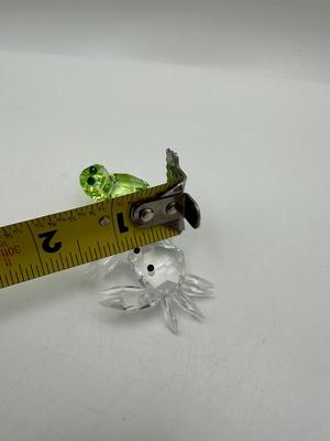 Swarovski Crystal Crab & Frog