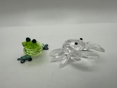 Swarovski Crystal Crab & Frog