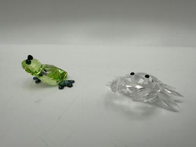 Swarovski Crystal Crab & Frog