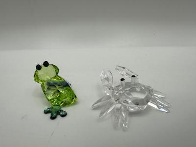 Swarovski Crystal Crab & Frog