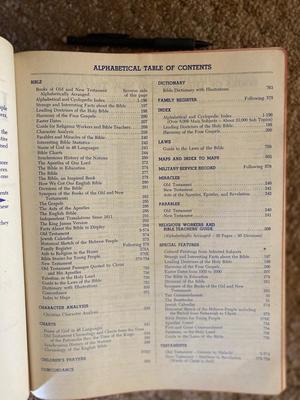 1957 HOMY BIBLE, OTHER ITEMS FOR WORSHIP & MORE