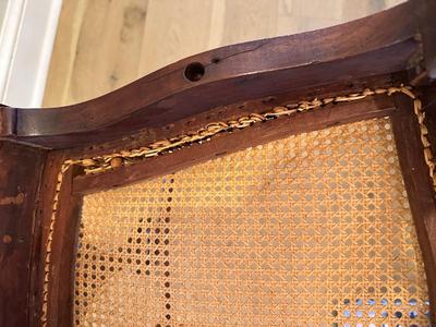 Pair of Caned Dining Chairs (see description).
