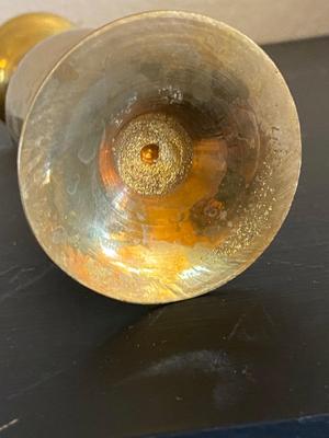 BRASS VASE, CANDLEHOLDER AND PICTURE FRAMES