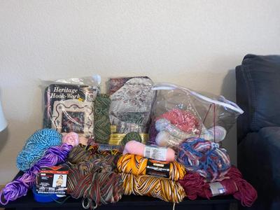 IT’S ALMOST SWEATER & AFGAN MAKING WEATHER**LOOK AT ALL THIS YARN!”