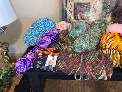 IT’S ALMOST SWEATER & AFGAN MAKING WEATHER**LOOK AT ALL THIS YARN!”