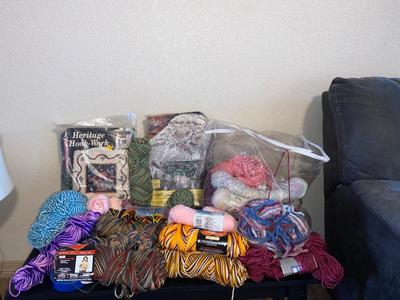 IT’S ALMOST SWEATER & AFGAN MAKING WEATHER**LOOK AT ALL THIS YARN!”