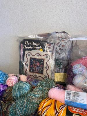 IT’S ALMOST SWEATER & AFGAN MAKING WEATHER**LOOK AT ALL THIS YARN!”