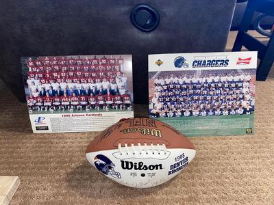 98’ DENVER BRONCOS FOOTBALL and the 1992 SAN DIEGO CHARGERS AND ARIZONA CARDINALS TEAM PHOTOS