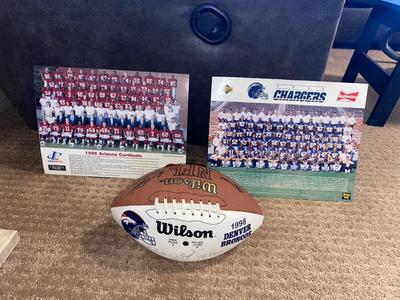 98’ DENVER BRONCOS FOOTBALL and the 1992 SAN DIEGO CHARGERS AND ARIZONA CARDINALS TEAM PHOTOS