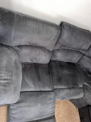 REALLY NICE RECLINING GREY CORNER SECTIONAL