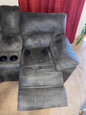 REALLY NICE RECLINING GREY CORNER SECTIONAL
