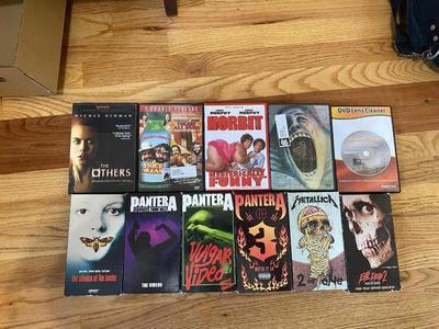 PANTERA, METALLICA, PINK FLLOYD AND OTHER EXCELLENT MOVIES ON DVD & VHS
