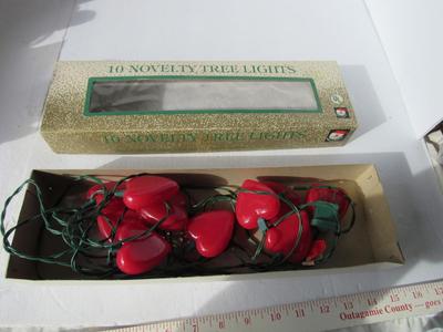 Christmas Novelty Lights, 2 Sets, Heart Shaped