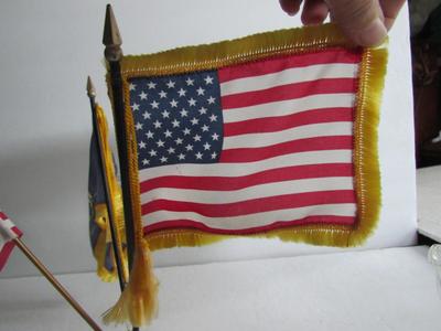 Desktop Size Plastic Flag Holder Stand
