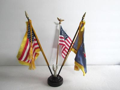 Desktop Size Plastic Flag Holder Stand