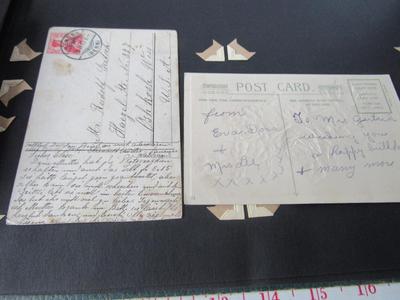 Old Photopgraphs Book With A Few Antique Postcards