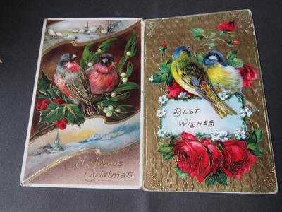 Old Photopgraphs Book With A Few Antique Postcards