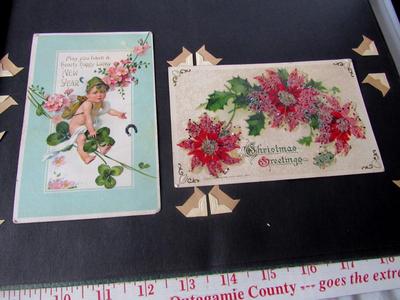 Old Photopgraphs Book With A Few Antique Postcards