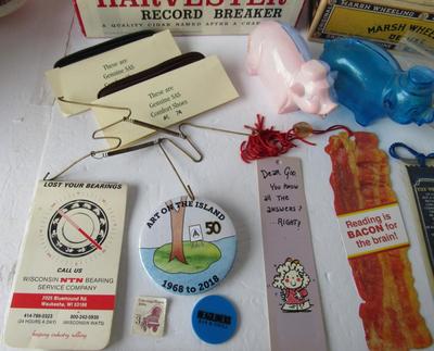 Lot of Misc Small Advertising and Junk Drawer Stuff