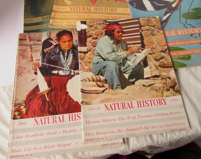 Vintage Natural History Magazine Lot, 1930s and 1950s