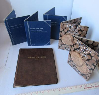 Vintage Empty Coin Books