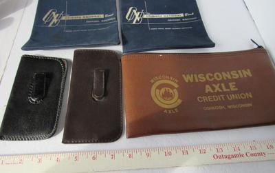 Old Bank Bags and Eye Glass Holders