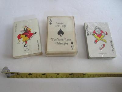 3 Decks Unused Cards