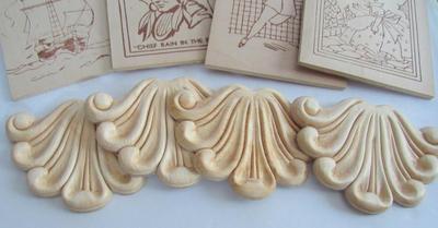 Unused Wood Burning Images and Wood Embellishments