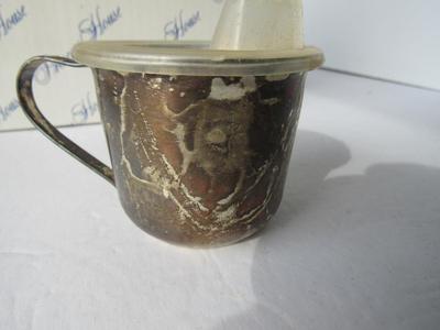 Older Princess House Silver Plated Baby Cup and Picture Frame