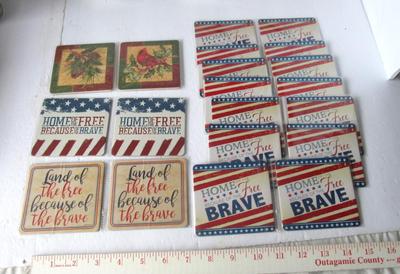 Lot of Cardboard Coasters
