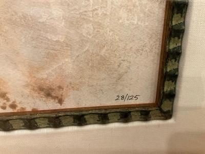 Numbered large framed Art 46x48