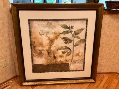 Numbered large framed Art 46x48