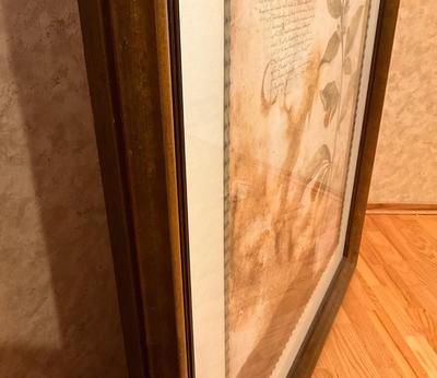 Numbered large framed Art 46x48