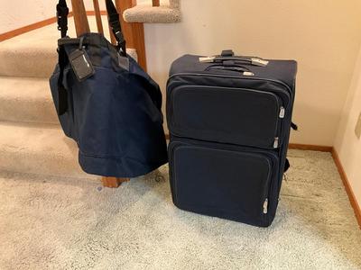 Large Suit case and garment bag