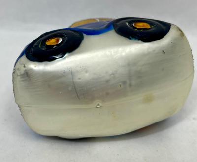 Mercury Glass Ornament Blue car