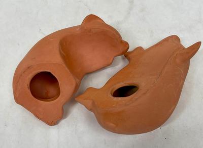 Terra Cotta Pigs - Sleeping on top of each other