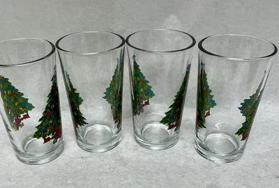 Set of 4 Christmas Glasses by Jamestown Action