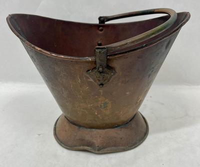Antique Copper Scuttle or Coal Bin