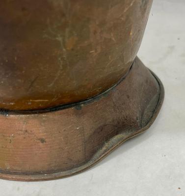 Antique Copper Scuttle or Coal Bin