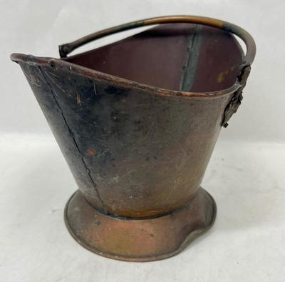 Antique Copper Scuttle or Coal Bin