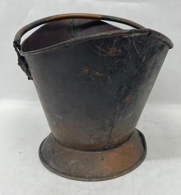 Antique Copper Scuttle or Coal Bin