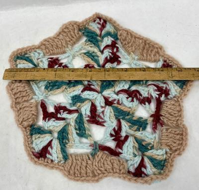 Lot F - Multicolored Crocheted Doily