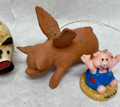 Pig piggie figurine lot