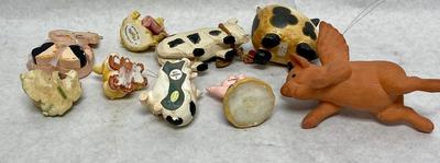 Pig piggie figurine lot