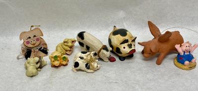 Pig piggie figurine lot