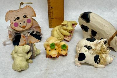 Pig piggie figurine lot