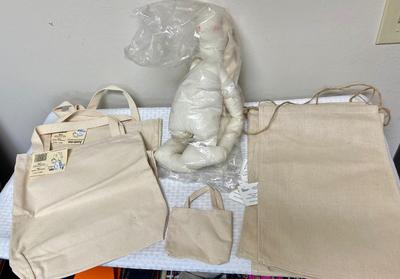 Canvas Blank Pieces - Banner wall hangings, Tote bags, Rabbit