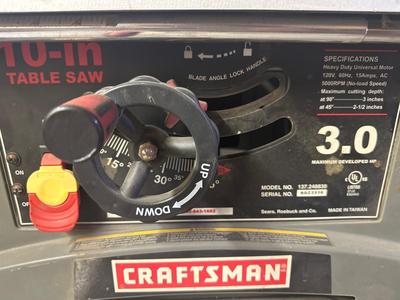 Craftsman Table saw
